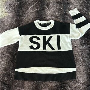 Black and White SKI Sweater - Mumu style